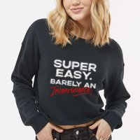Super Easy Barely An Inconvenience Funny Pitch Meeting Cropped Pullover Crew