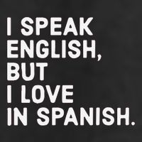 Speak English But I Love In Spanish Adult Drive Performance Visor