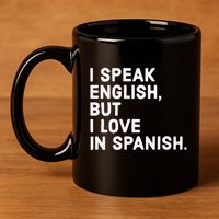 Speak English But I Love In Spanish 11oz C Handle Ceramic Mug