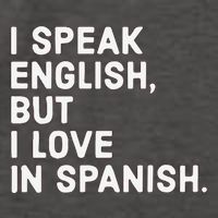 Speak English But I Love In Spanish Vector Backpack