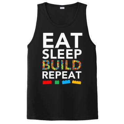 Sleep Eat Build Repeat Building Blocks Bricks Master Builder PosiCharge Competitor Tank