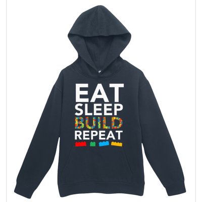 Sleep Eat Build Repeat Building Blocks Bricks Master Builder Urban Pullover Hoodie