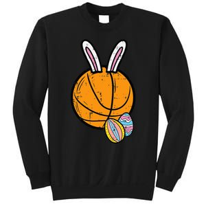 Sports Easter Baskets Basketball Bunny Rabbit Bball Coach Sweatshirt