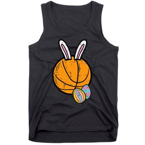 Sports Easter Baskets Basketball Bunny Rabbit Bball Coach Tank Top