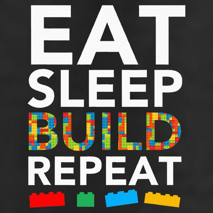 Sleep Eat Build Repeat Building Blocks Trucker Hat