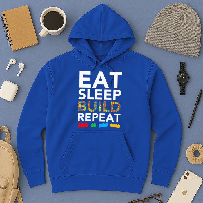 Sleep Eat Build Repeat Building Blocks Hoodie