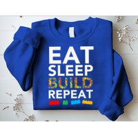 Sleep Eat Build Repeat Building Blocks Sweatshirt