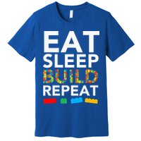 Sleep Eat Build Repeat Building Blocks Premium T-Shirt
