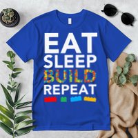 Sleep Eat Build Repeat Building Blocks Premium T-Shirt