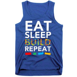 Sleep Eat Build Repeat Building Blocks Tank Top