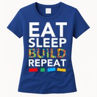 Sleep Eat Build Repeat Building Blocks Women's T-Shirt