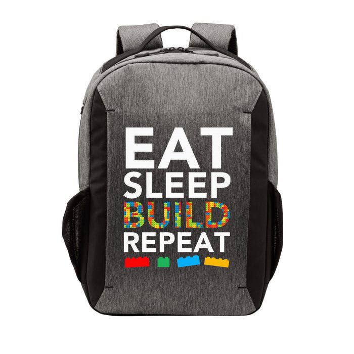 Sleep Eat Build Repeat Building Blocks Vector Backpack