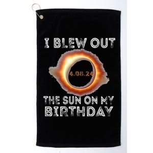 Solar Eclipse Birthday I Blew Out The Sun On My Birthday Platinum Collection Golf Towel