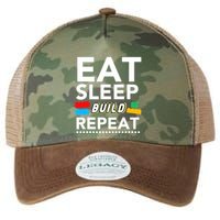 Sleep Eat Build Repeat Building Blocks Bricks Master Builder Legacy Tie Dye Trucker Hat