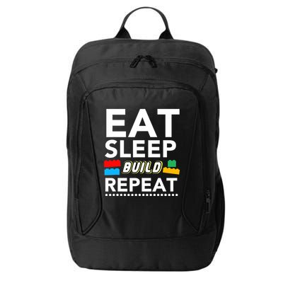 Sleep Eat Build Repeat Building Blocks Bricks Master Builder City Backpack
