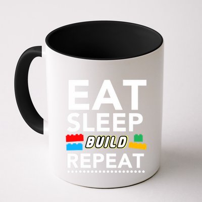 Sleep Eat Build Repeat Building Blocks Bricks Master Builder Mug