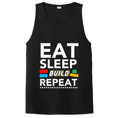 Sleep Eat Build Repeat Building Blocks Bricks Master Builder PosiCharge Competitor Tank