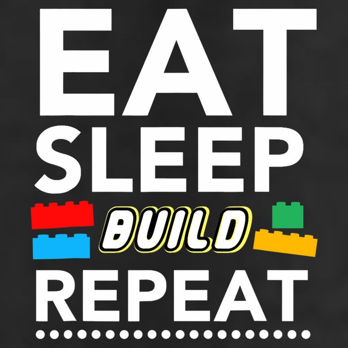Sleep Eat Build Repeat Building Blocks Bricks Master Builder Trucker Hat