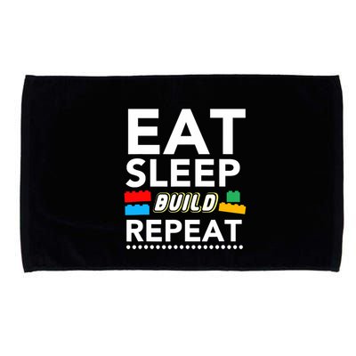 Sleep Eat Build Repeat Building Blocks Bricks Master Builder Microfiber Hand Towel