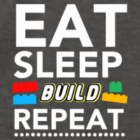 Sleep Eat Build Repeat Building Blocks Bricks Master Builder Vector Backpack