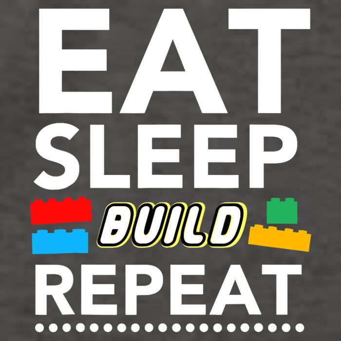 Sleep Eat Build Repeat Building Blocks Bricks Master Builder Vector Backpack