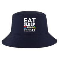 Sleep Eat Build Repeat Building Blocks Bricks Master Builder Cool Comfort Performance Bucket Hat