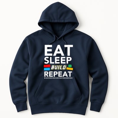 Sleep Eat Build Repeat Building Blocks Bricks Master Builder Hoodie