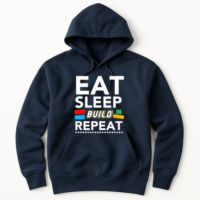 Sleep Eat Build Repeat Building Blocks Bricks Master Builder Hoodie