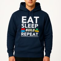 Sleep Eat Build Repeat Building Blocks Bricks Master Builder Hoodie