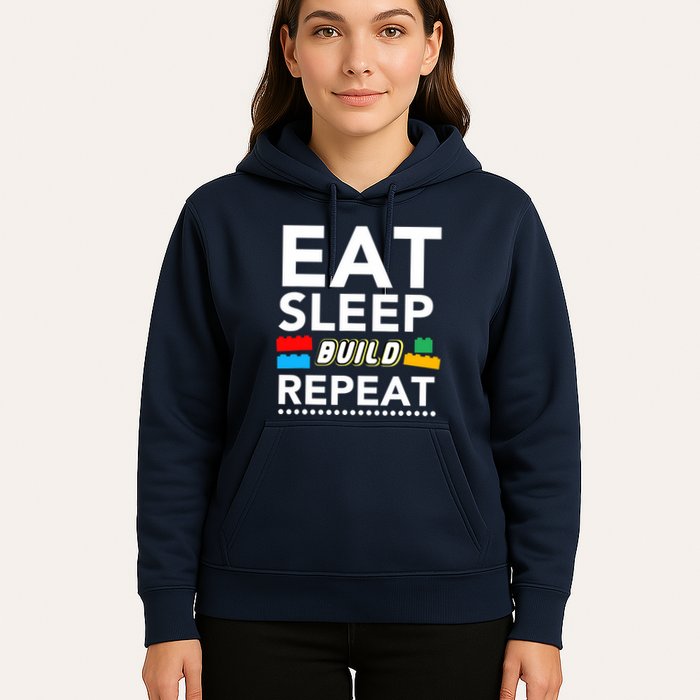 Sleep Eat Build Repeat Building Blocks Bricks Master Builder Hoodie