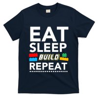 Sleep Eat Build Repeat Building Blocks Bricks Master Builder T-Shirt