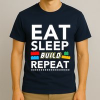 Sleep Eat Build Repeat Building Blocks Bricks Master Builder T-Shirt
