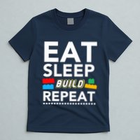 Sleep Eat Build Repeat Building Blocks Bricks Master Builder T-Shirt