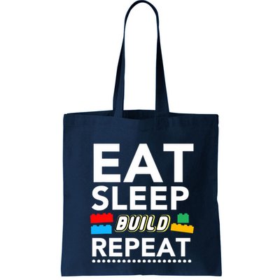 Sleep Eat Build Repeat Building Blocks Bricks Master Builder Bag