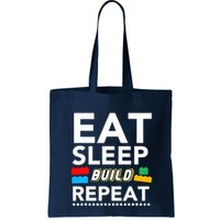 Sleep Eat Build Repeat Building Blocks Bricks Master Builder Bag