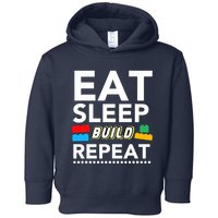 Sleep Eat Build Repeat Building Blocks Bricks Master Builder Toddler Hoodie