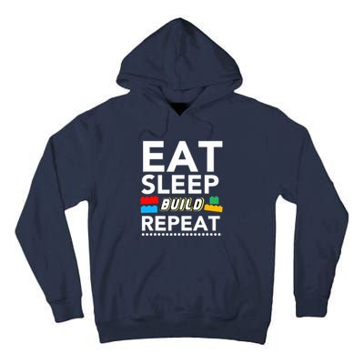 Sleep Eat Build Repeat Building Blocks Bricks Master Builder Tall Hoodie
