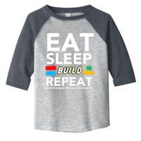 Sleep Eat Build Repeat Building Blocks Bricks Master Builder Toddler Fine Jersey T-Shirt