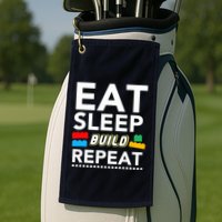 Sleep Eat Build Repeat Building Blocks Bricks Master Builder Golf Towel