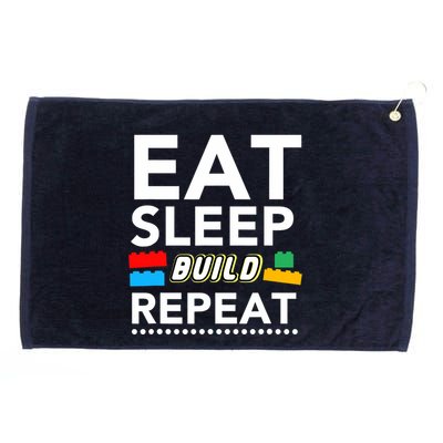 Sleep Eat Build Repeat Building Blocks Bricks Master Builder Grommeted Golf Towel