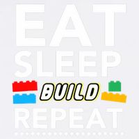 Sleep Eat Build Repeat Building Blocks Bricks Master Builder Garment-Dyed Sweatshirt