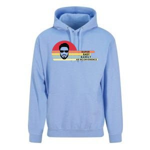 Super Easy Barely An Inconvenience Funny Retro Style Unisex Surf Hoodie