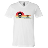 Super Easy Barely An Inconvenience Funny Retro Style V-Neck T-Shirt