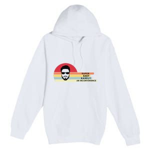 Super Easy Barely An Inconvenience Funny Retro Style Premium Pullover Hoodie