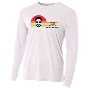 Super Easy Barely An Inconvenience Funny Retro Style Cooling Performance Long Sleeve Crew