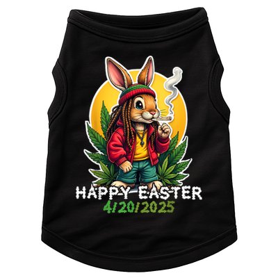 Stoned Easter bunny with joint 420 Marijuana Easter 420 Doggie Tank
