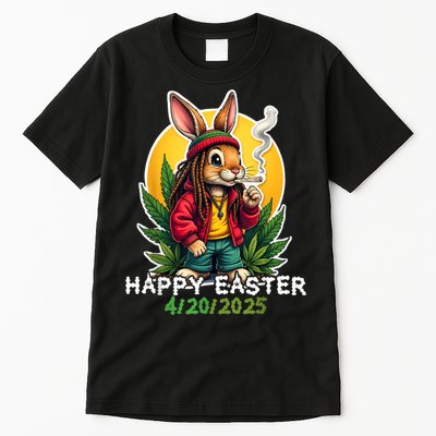 Stoned Easter bunny with joint 420 Marijuana Easter 420 Tall T-Shirt