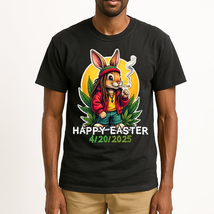 Stoned Easter bunny with joint 420 Marijuana Easter 420 Tall T-Shirt