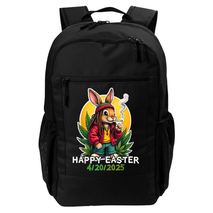 Stoned Easter bunny with joint 420 Marijuana Easter 420 Backpack
