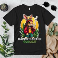 Stoned Easter bunny with joint 420 Marijuana Easter 420 Premium T-Shirt